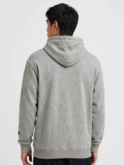 UP NORTH Hoodie - Michigan Map & Moose Logo - Heather Grey