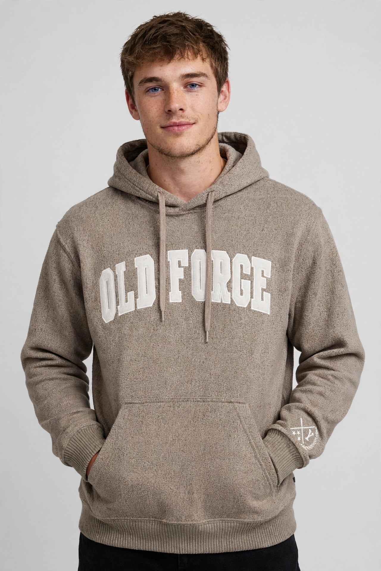 Dark beige hoodie