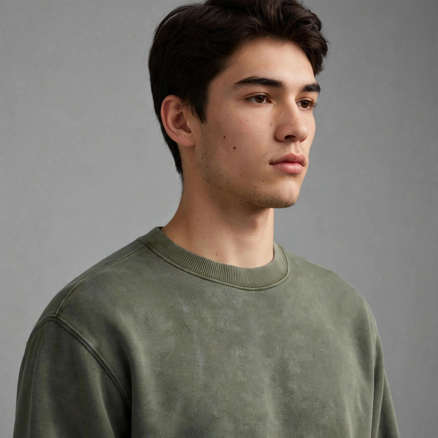 Greenish Grey Sweat Shirt